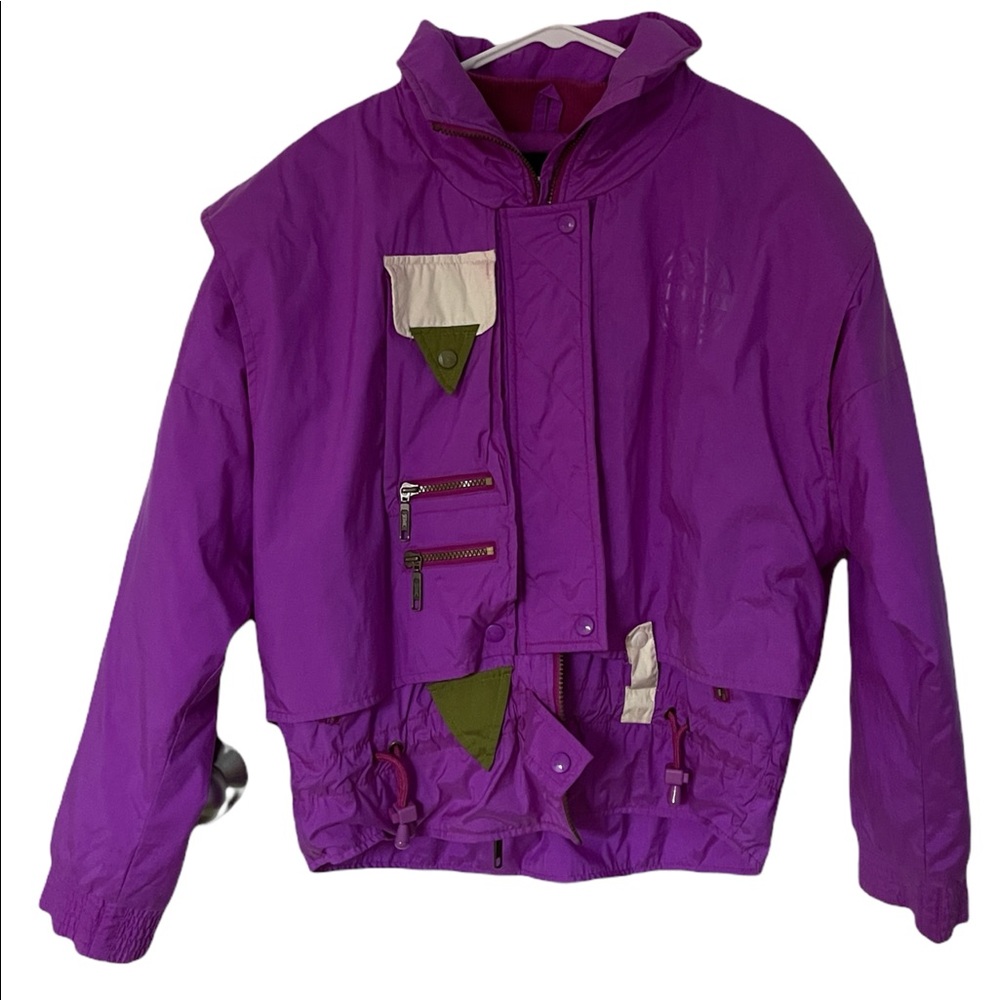 1999 Vintage Serac Purple Ski / Jungle Vest Hybrid Jacket